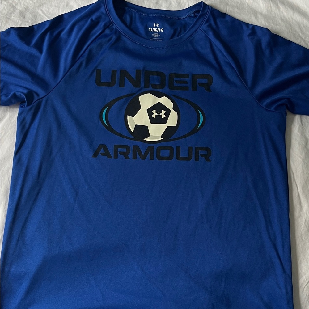 Under Armour Royal Blue Soccer Graphic Tee